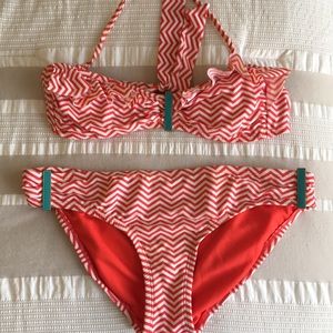 Target Coral/Orange Chevron Bikini